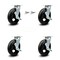 Service Caster 8 Inch Rubber on Steel Caster Set with Roller Bearings 4 Brake 2 Swivel Lock SCC SCC-30CS820-RSR-TLB-BSL-2-TLB-2 - alternate 1